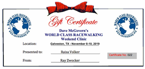 Gift certificate